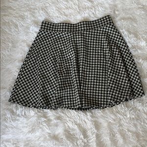 Plaid mini skirt